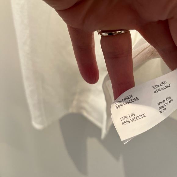 Dex White Linen Blend Tank Small - Picture 3 of 3